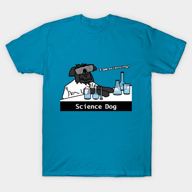 Science Dog T-Shirt by ellenhenryart